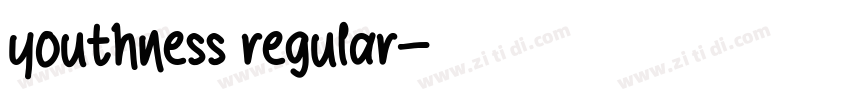 youthness regular字体转换